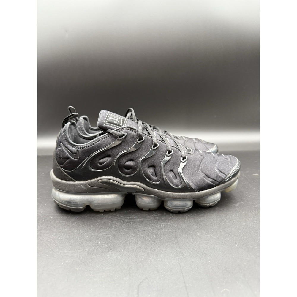 NIKE WMNS AIR VAPORMAX PLUS 'TRIPLE BLACK' SZ 12 DH1063-001, No Insoles!